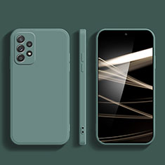 Ultra-thin Silicone Gel Soft Case 360 Degrees Cover S04 for Samsung Galaxy A23 4G Midnight Green