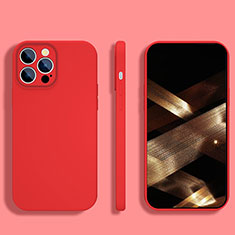 Ultra-thin Silicone Gel Soft Case 360 Degrees Cover S05 for Apple iPhone 16 Pro Red