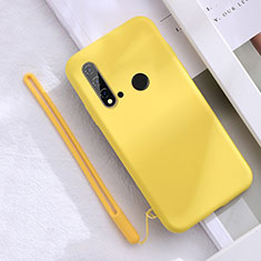 Ultra-thin Silicone Gel Soft Case 360 Degrees Cover S05 for Huawei P20 Lite (2019) Yellow