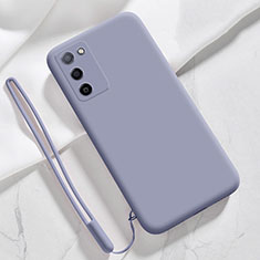 Ultra-thin Silicone Gel Soft Case 360 Degrees Cover S05 for Oppo A55 5G Lavender Gray