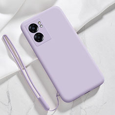 Ultra-thin Silicone Gel Soft Case 360 Degrees Cover S05 for Oppo A77 5G Clove Purple