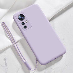 Ultra-thin Silicone Gel Soft Case 360 Degrees Cover S07 for Xiaomi Mi 12S 5G Clove Purple