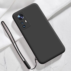 Ultra-thin Silicone Gel Soft Case 360 Degrees Cover S07 for Xiaomi Mi 12S Pro 5G Black