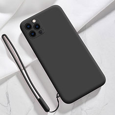 Ultra-thin Silicone Gel Soft Case 360 Degrees Cover S09 for Apple iPhone 13 Pro Max Black
