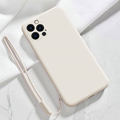 Ultra-thin Silicone Gel Soft Case 360 Degrees Cover S09 for Apple iPhone 13 Pro Max White