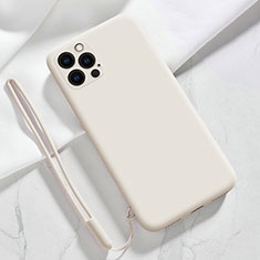 Ultra-thin Silicone Gel Soft Case 360 Degrees Cover S09 for Apple iPhone 15 Pro White