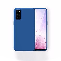 Ultra-thin Silicone Gel Soft Case 360 Degrees Cover T01 for Huawei Honor V30 Pro 5G Blue