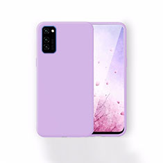 Ultra-thin Silicone Gel Soft Case 360 Degrees Cover T01 for Huawei Honor V30 Pro 5G Purple