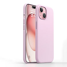 Ultra-thin Silicone Gel Soft Case 360 Degrees Cover YK1 for Apple iPhone 15 Pink