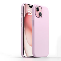 Ultra-thin Silicone Gel Soft Case 360 Degrees Cover YK1 for Apple iPhone 15 Plus Pink