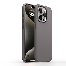 Ultra-thin Silicone Gel Soft Case 360 Degrees Cover YK1 for Apple iPhone 16 Pro Dark Gray