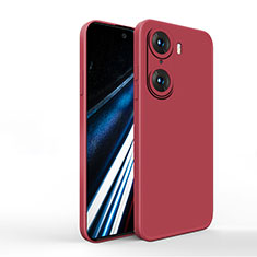 Ultra-thin Silicone Gel Soft Case 360 Degrees Cover YK1 for Huawei Honor 60 Pro 5G Red