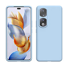 Ultra-thin Silicone Gel Soft Case 360 Degrees Cover YK1 for Huawei Honor 90 Pro 5G Sky Blue