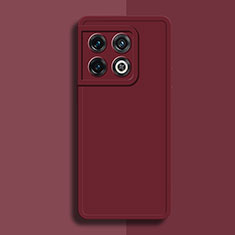 Ultra-thin Silicone Gel Soft Case 360 Degrees Cover YK1 for OnePlus 10 Pro 5G Red Wine