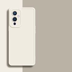 Ultra-thin Silicone Gel Soft Case 360 Degrees Cover YK1 for OnePlus 9 5G White