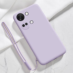 Ultra-thin Silicone Gel Soft Case 360 Degrees Cover YK1 for OnePlus Ace 2V 5G Clove Purple