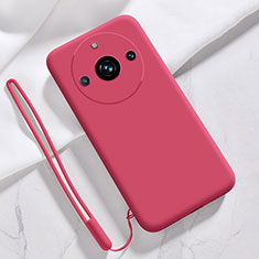 Ultra-thin Silicone Gel Soft Case 360 Degrees Cover YK1 for Realme 11 Pro 5G Red