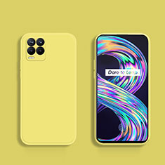 Ultra-thin Silicone Gel Soft Case 360 Degrees Cover YK1 for Realme 8 4G Yellow