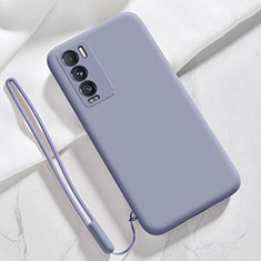 Ultra-thin Silicone Gel Soft Case 360 Degrees Cover YK1 for Realme GT Master Explorer 5G Lavender Gray