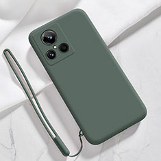 Ultra-thin Silicone Gel Soft Case 360 Degrees Cover YK1 for Realme GT2 Master Explorer Midnight Green