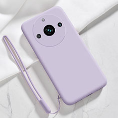 Ultra-thin Silicone Gel Soft Case 360 Degrees Cover YK1 for Realme Narzo 60 Pro 5G Clove Purple