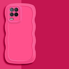 Ultra-thin Silicone Gel Soft Case 360 Degrees Cover YK1 for Realme Q3 5G Hot Pink