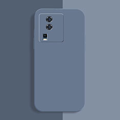 Ultra-thin Silicone Gel Soft Case 360 Degrees Cover YK1 for Vivo iQOO Neo7 SE Lavender Gray