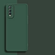 Ultra-thin Silicone Gel Soft Case 360 Degrees Cover YK1 for Vivo iQOO U1 Midnight Green