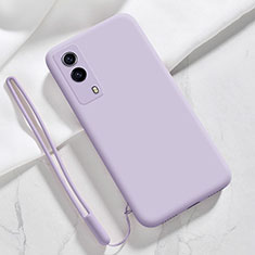 Ultra-thin Silicone Gel Soft Case 360 Degrees Cover YK1 for Vivo iQOO Z5x 5G Clove Purple