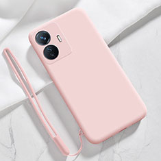 Ultra-thin Silicone Gel Soft Case 360 Degrees Cover YK1 for Vivo iQOO Z6 Lite 5G Pink