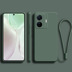 Ultra-thin Silicone Gel Soft Case 360 Degrees Cover YK1 for Vivo iQOO Z6 Pro 5G Midnight Green