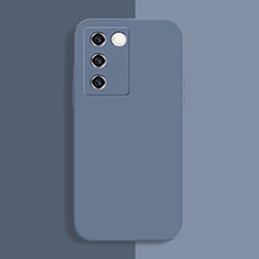 Ultra-thin Silicone Gel Soft Case 360 Degrees Cover YK1 for Vivo V27 5G Lavender Gray