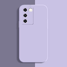 Ultra-thin Silicone Gel Soft Case 360 Degrees Cover YK1 for Vivo V27e 5G Clove Purple