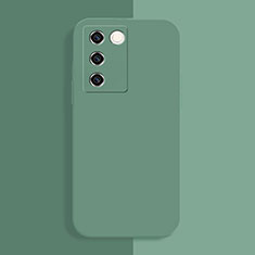 Ultra-thin Silicone Gel Soft Case 360 Degrees Cover YK1 for Vivo V27e 5G Midnight Green