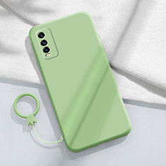 Ultra-thin Silicone Gel Soft Case 360 Degrees Cover YK1 for Vivo Y30 (2021) Green