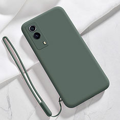 Ultra-thin Silicone Gel Soft Case 360 Degrees Cover YK1 for Vivo Y53s t2 Midnight Green