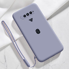 Ultra-thin Silicone Gel Soft Case 360 Degrees Cover YK1 for Xiaomi Black Shark 5 RS 5G Lavender Gray