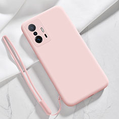 Ultra-thin Silicone Gel Soft Case 360 Degrees Cover YK1 for Xiaomi Mi 11T 5G Pink