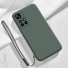 Ultra-thin Silicone Gel Soft Case 360 Degrees Cover YK1 for Xiaomi Redmi 10 (2022) Midnight Green