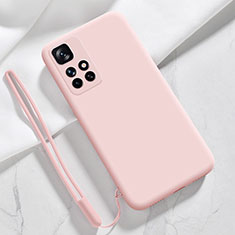 Ultra-thin Silicone Gel Soft Case 360 Degrees Cover YK1 for Xiaomi Redmi 10 4G Rose Gold