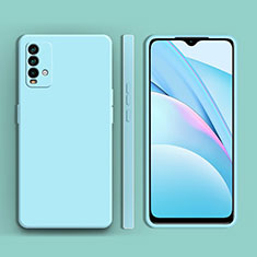 Ultra-thin Silicone Gel Soft Case 360 Degrees Cover YK1 for Xiaomi Redmi 9 Power Mint Blue