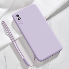 Ultra-thin Silicone Gel Soft Case 360 Degrees Cover YK1 for Xiaomi Redmi 9A Clove Purple