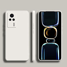 Ultra-thin Silicone Gel Soft Case 360 Degrees Cover YK1 for Xiaomi Redmi K60E 5G White