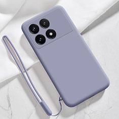 Ultra-thin Silicone Gel Soft Case 360 Degrees Cover YK1 for Xiaomi Redmi K70 5G Lavender Gray