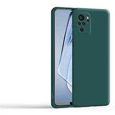 Ultra-thin Silicone Gel Soft Case 360 Degrees Cover YK1 for Xiaomi Redmi Note 10 4G Green