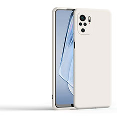 Ultra-thin Silicone Gel Soft Case 360 Degrees Cover YK1 for Xiaomi Redmi Note 10 4G White