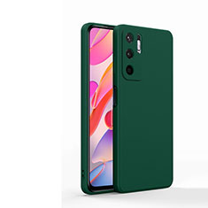 Ultra-thin Silicone Gel Soft Case 360 Degrees Cover YK1 for Xiaomi Redmi Note 10T 5G Green