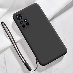 Ultra-thin Silicone Gel Soft Case 360 Degrees Cover YK1 for Xiaomi Redmi Note 11 4G (2021) Black