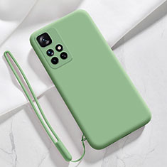 Ultra-thin Silicone Gel Soft Case 360 Degrees Cover YK1 for Xiaomi Redmi Note 11 4G (2021) Green