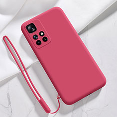 Ultra-thin Silicone Gel Soft Case 360 Degrees Cover YK1 for Xiaomi Redmi Note 11 4G (2021) Red